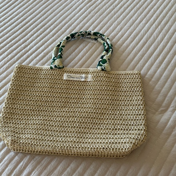 Oscar de la Renta Handbags - Oscar de la renta beach straw bag